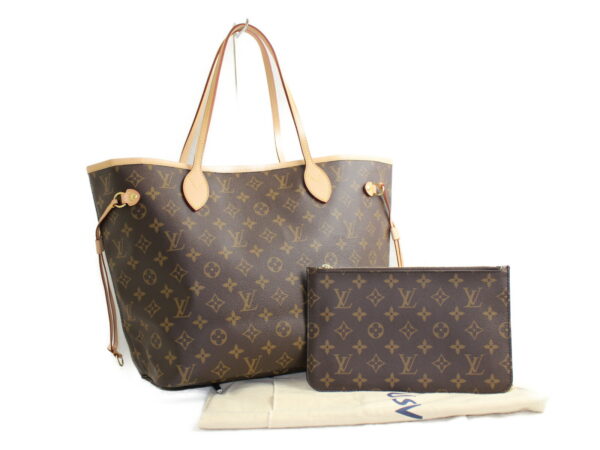 imgrc0076787373 Louis Vuitton Neverfull MM Monogram Tote Bag Brown