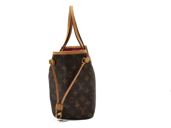 imgrc0076801072 Louis Vuitton Neverfull PM Tote Bag Monogram Brown Pink