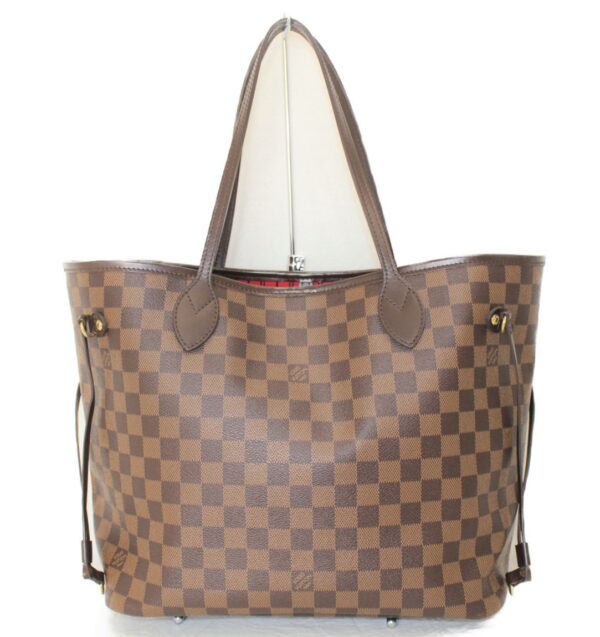 imgrc0076802601 Louis Vuitton Neverfull MM Tote Bag Damier Canvas Brown