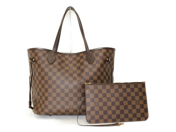 imgrc0076802610 Louis Vuitton Neverfull MM Tote Bag Damier Canvas Brown