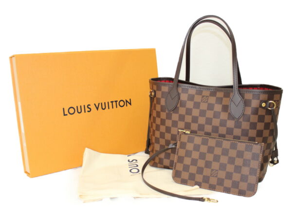 imgrc0076814240 Louis Vuitton Neverfull PM Damier Ebene Tote Bag Brown