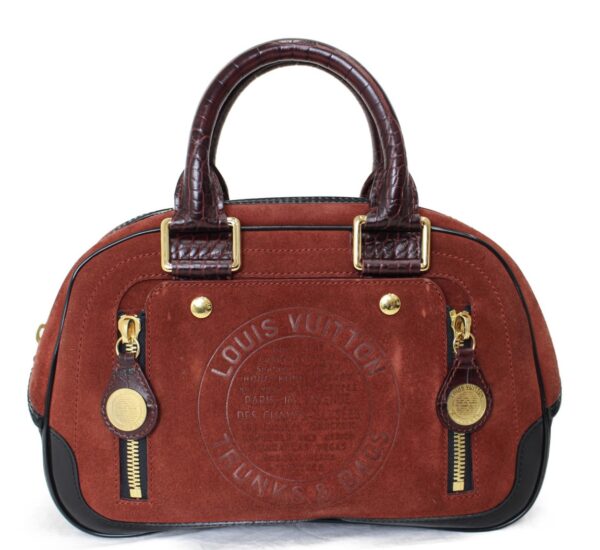 imgrc0076827069 Louis Vuitton Stamp Bag Pm Cruise Line Suede Calf Croco Bordeaux