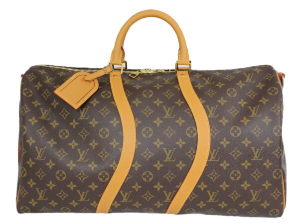 imgrc0076858908 Louis Vuitton Keepall Bandouliere 50 Bag Monogram Brown