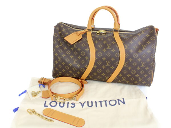 imgrc0076858953 Louis Vuitton Keepall Bandouliere 50 Bag Monogram Brown