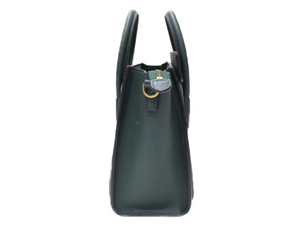 imgrc0076890757 Celine Luggage Nano Leather Shoulder Bag Green