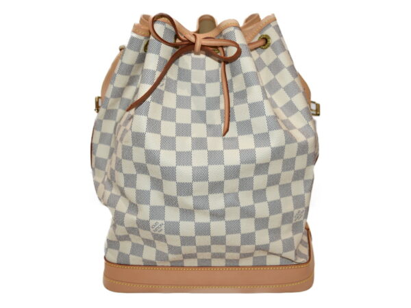 imgrc0076900654 Louis Vuitton Noe Damier Azur Shoulder Bag White