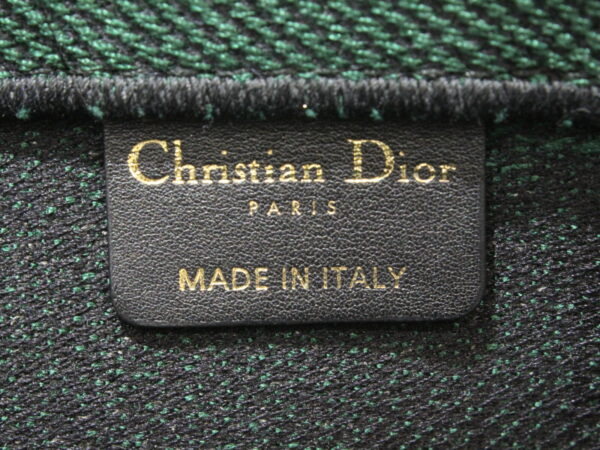 imgrc0076942029 Christian Dior Book Tote Green Black Canvas