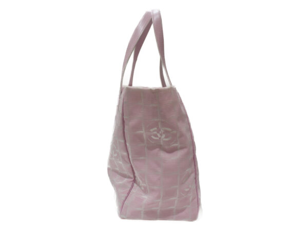 imgrc0076960351 Chanel Travel Line Tote Bag Pink Nylon