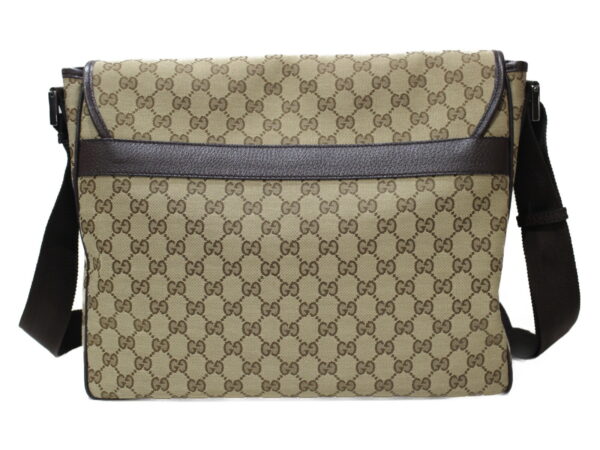 imgrc0076971742 Gucci GG Canvas Messenger Bag Canvas Brown