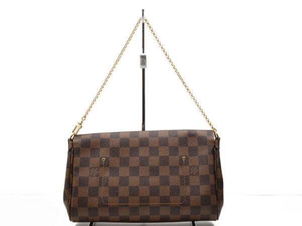 imgrc0077087228 Louis Vuitton Favorite MM Handbag Shoulder Bag Canvas Damier Brown