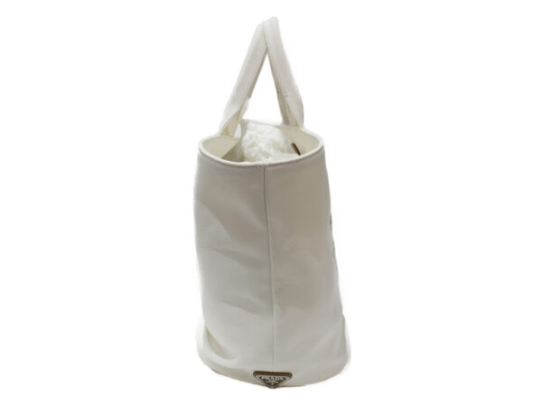 imgrc0077094711 Prada Kanapa Shoulder Bag Canvas 2WAY Tote Bag White