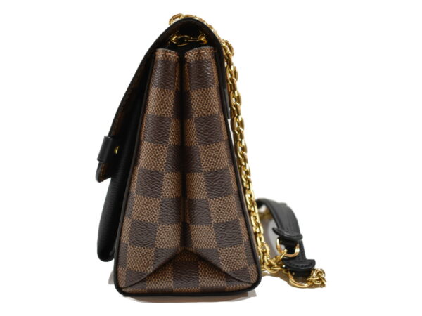 imgrc0077128573 Louis Vuitton Vavin PM Chain Bag Canvas Leather Damier Ebene Noir