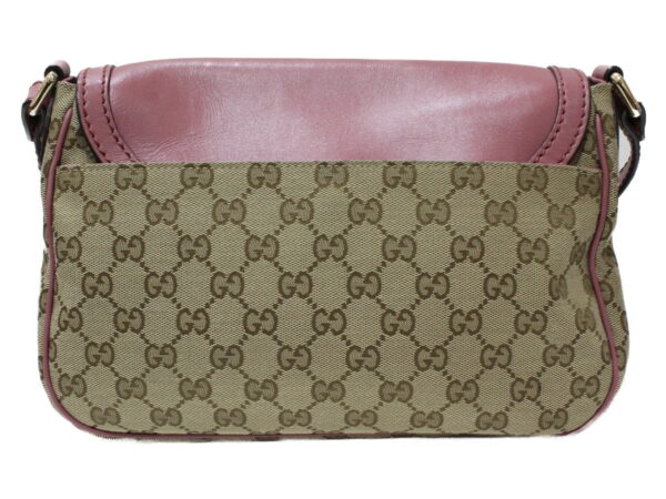 imgrc0077179170 Gucci Shoulder Bag Canvas Leather Pink