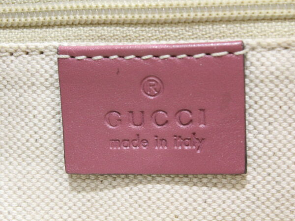 imgrc0077179174 Gucci Shoulder Bag Canvas Leather Pink