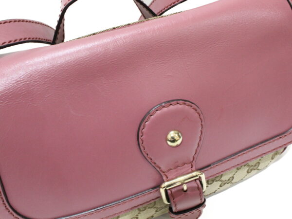 imgrc0077179179 Gucci Shoulder Bag Canvas Leather Pink