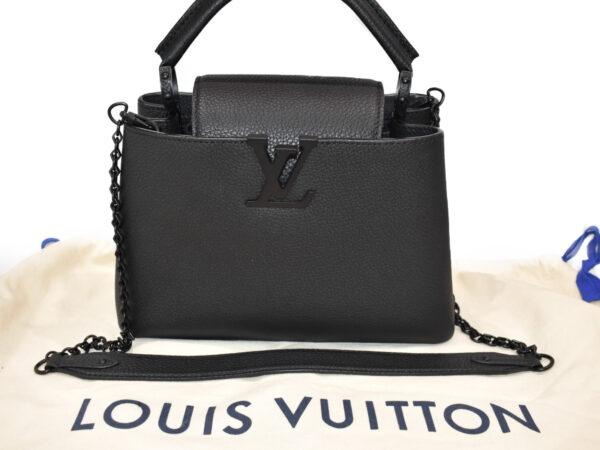 imgrc0077272552 Louis Vuitton Capucines BB Handbag Taurillon Leather Black