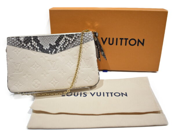 imgrc0077293452 Louis Vuitton Pochette Double Zip Shoulder Bag Empreinte Python