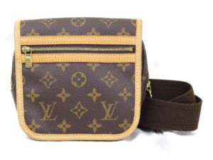 imgrc0077336005 Louis Vuitton Monogram Serviette Fermoir Document Bag Canvas Brown