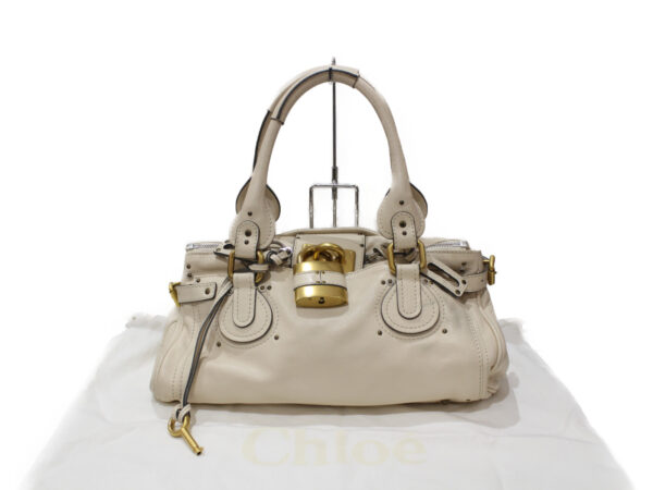 imgrc0077348078 Chloe Paddington Tote Bag Leather White