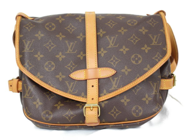 imgrc0077362093 Louis Vuitton Saumur 30 Monogram Shoulder Bag Brown