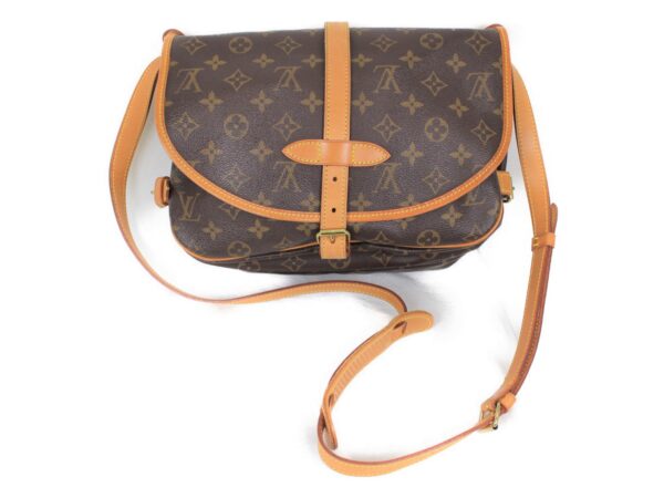 imgrc0077362094 Louis Vuitton Saumur 30 Monogram Shoulder Bag Brown