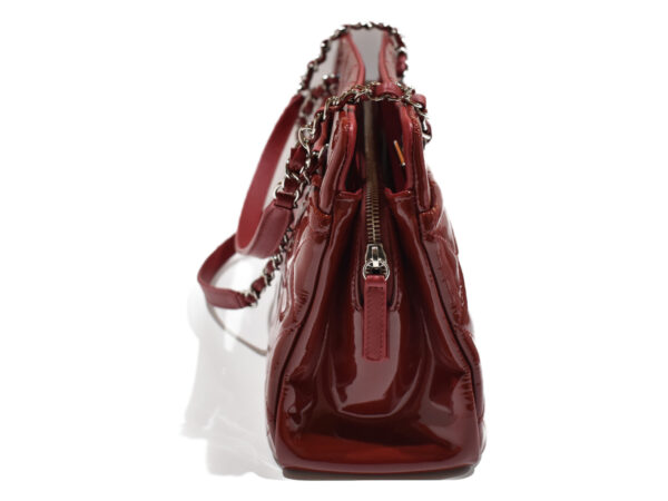 imgrc0077370776 Chanel Patent Calf Chain Tote Bag Red