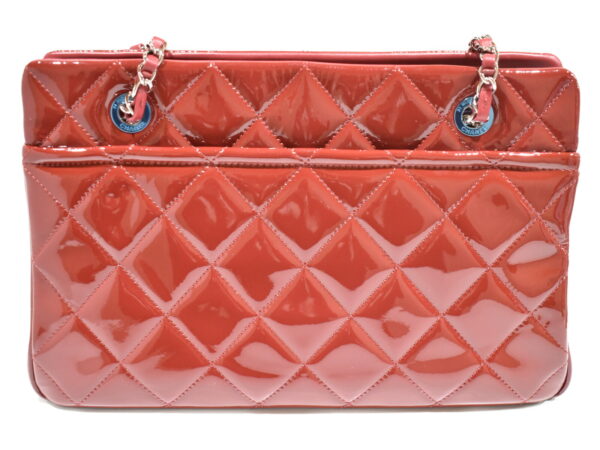 imgrc0077370778 Chanel Patent Calf Chain Tote Bag Red