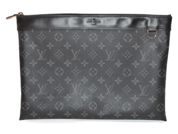 imgrc0077535811 Louis Vuitton Pochette Discovery Clutch Bag Monogram Eclipse Gray