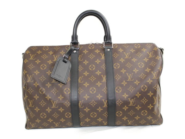 imgrc0077627492 Louis Vuitton Keepall Bandouliere 45 Monogram Macassar Brown Bag