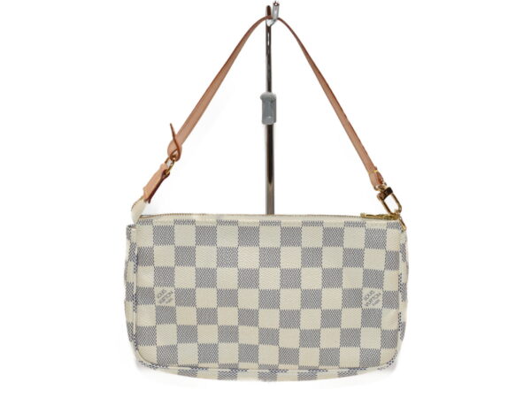 imgrc0077627904 Louis Vuitton Pochette Accessoire Damier Azur Mini Bag Ivory