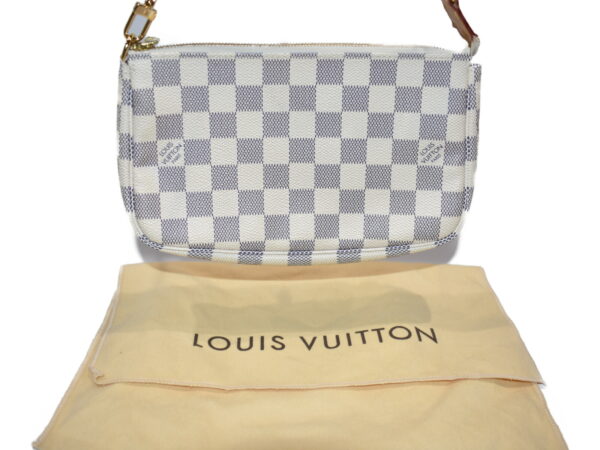 imgrc0077627914 Louis Vuitton Pochette Accessoire Damier Azur Mini Bag Ivory