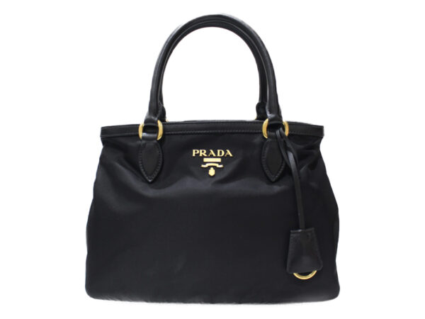 imgrc0077701181 Prada Shoulder Bag Nylon Canvas 2WAY Black