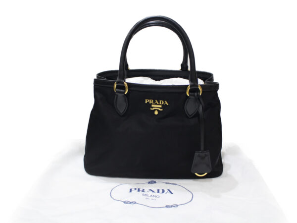 imgrc0077701194 Prada Shoulder Bag Nylon Canvas 2WAY Black