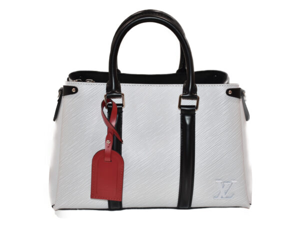 imgrc0077746878 Louis Vuitton Soufflot NV BB 2WAY Bag Epi Leather White Black