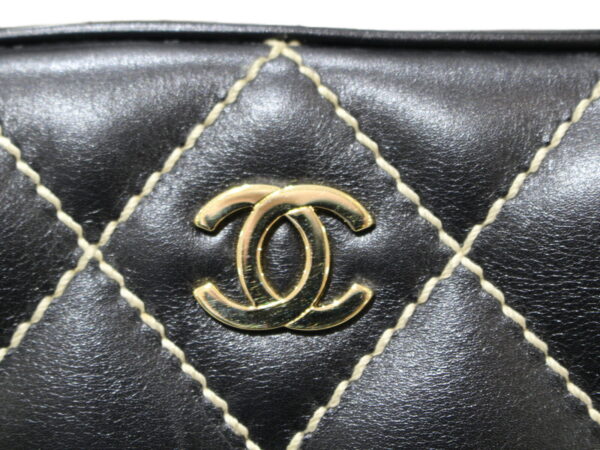 imgrc0077781331 Chanel Wild Stitch Calfskin Handbag Black