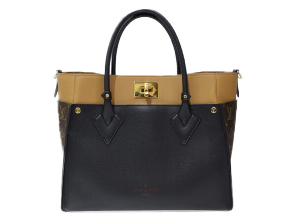 imgrc0077814826 Louis Vuitton On My Side Monogram Tote Bag Noir