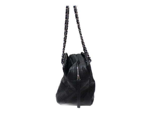 imgrc0077927470 Chanel Coco Mark Chain Shoulder Bag Black