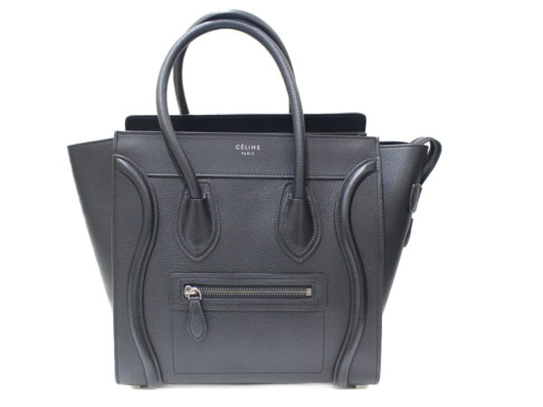 imgrc0078104684 Celine Luggage Micro Leather Handbag Black