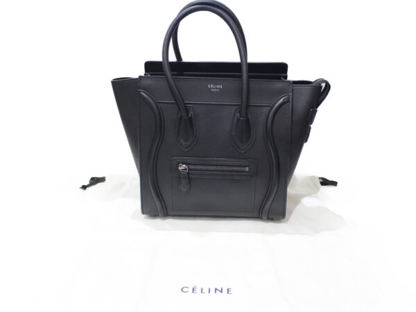 imgrc0078104694 Celine Luggage Micro Leather Handbag Black