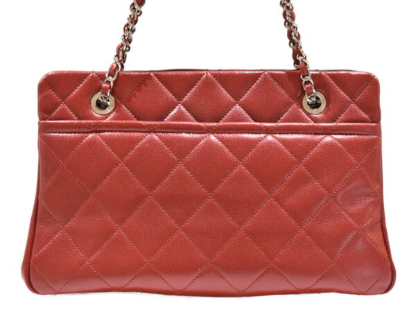 imgrc0078404524 Chanel Caviar Skin Chain Tote Bag Red