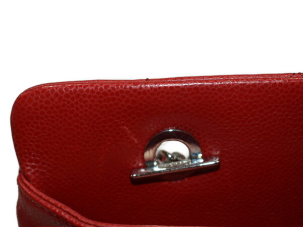 imgrc0078404532 Chanel Caviar Skin Chain Tote Bag Red