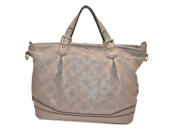 imgrc0078407883 Louis Vuitton Stella PM Handbag Monogram Mahina Leather Gri Perle