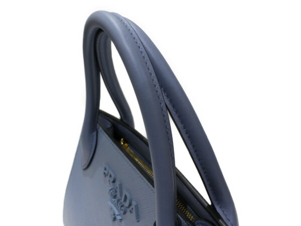 imgrc0078467344 Prada Saffiano 2WAY Shoulder Bag Leather Blue