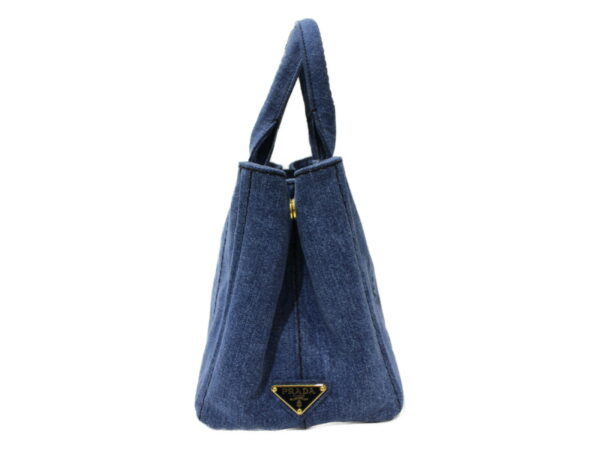 imgrc0078467435 Prada Canapa Canvas Handbag Denim