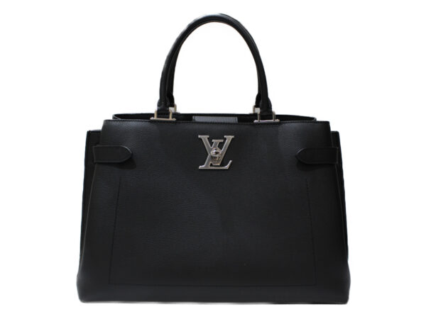 imgrc0078527979 Louis Vuitton Lock Me Day Grain Calf Leather Handbag Black