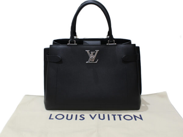 imgrc0078527997 Louis Vuitton Lock Me Day Grain Calf Leather Handbag Black