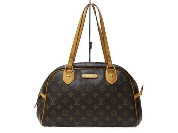 imgrc0078542470 Louis Vuitton Montorgueil PM Monogram Tote Bag Brown