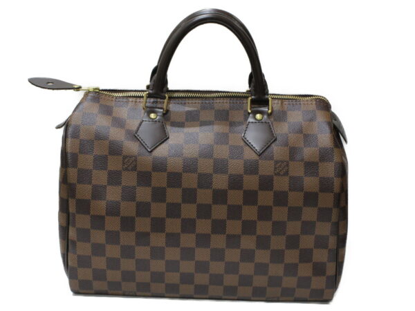 imgrc0078542878 Louis Vuitton Speedy 30 Damier Ebene Handbag Brown