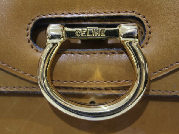 imgrc0078656905 Celine Leather Shoulder Bag Camel