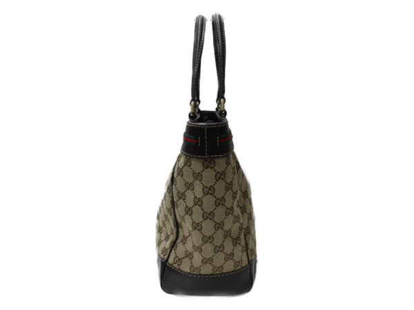 imgrc0078701619 Gucci GG Canvas Leather Tote Bag Brown